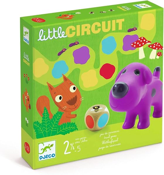 DJECO Little Circuit, Jeu de société enfant, 2.5 à 5 ans
