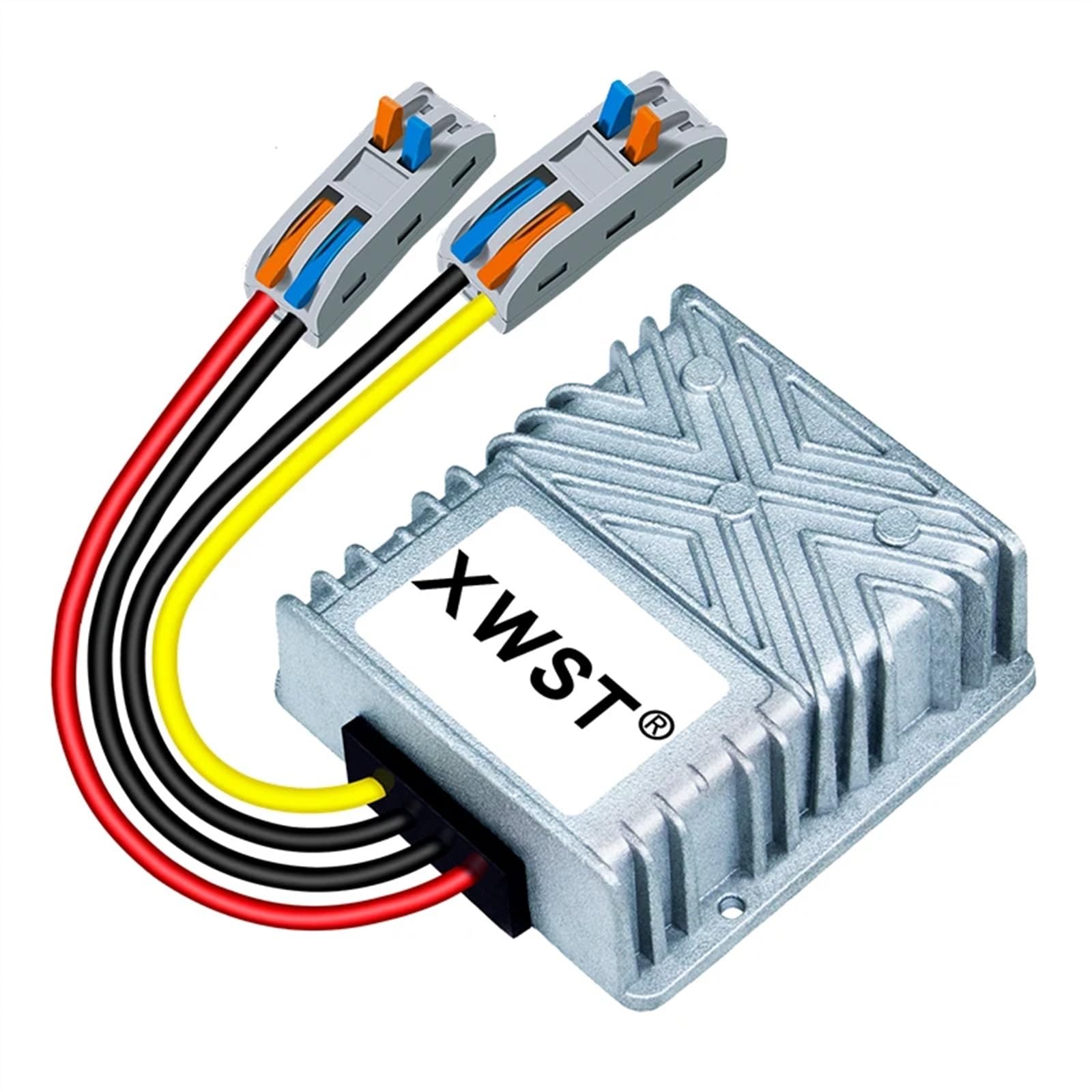 Konwerter zasilacza 20-90 V na 12 V, regulator napięcia DC, 24 V, 36 V, 48 V, 60 V, 72 V do 12 V, z szybkim złączem do monitora robota (1A ABS Platisc S)