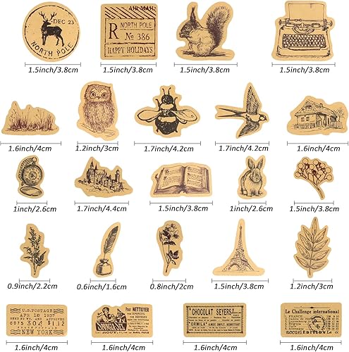 Miniatura 3 de Pegatina de jardín con conejo pájaro flor ardilla pájaro patrón