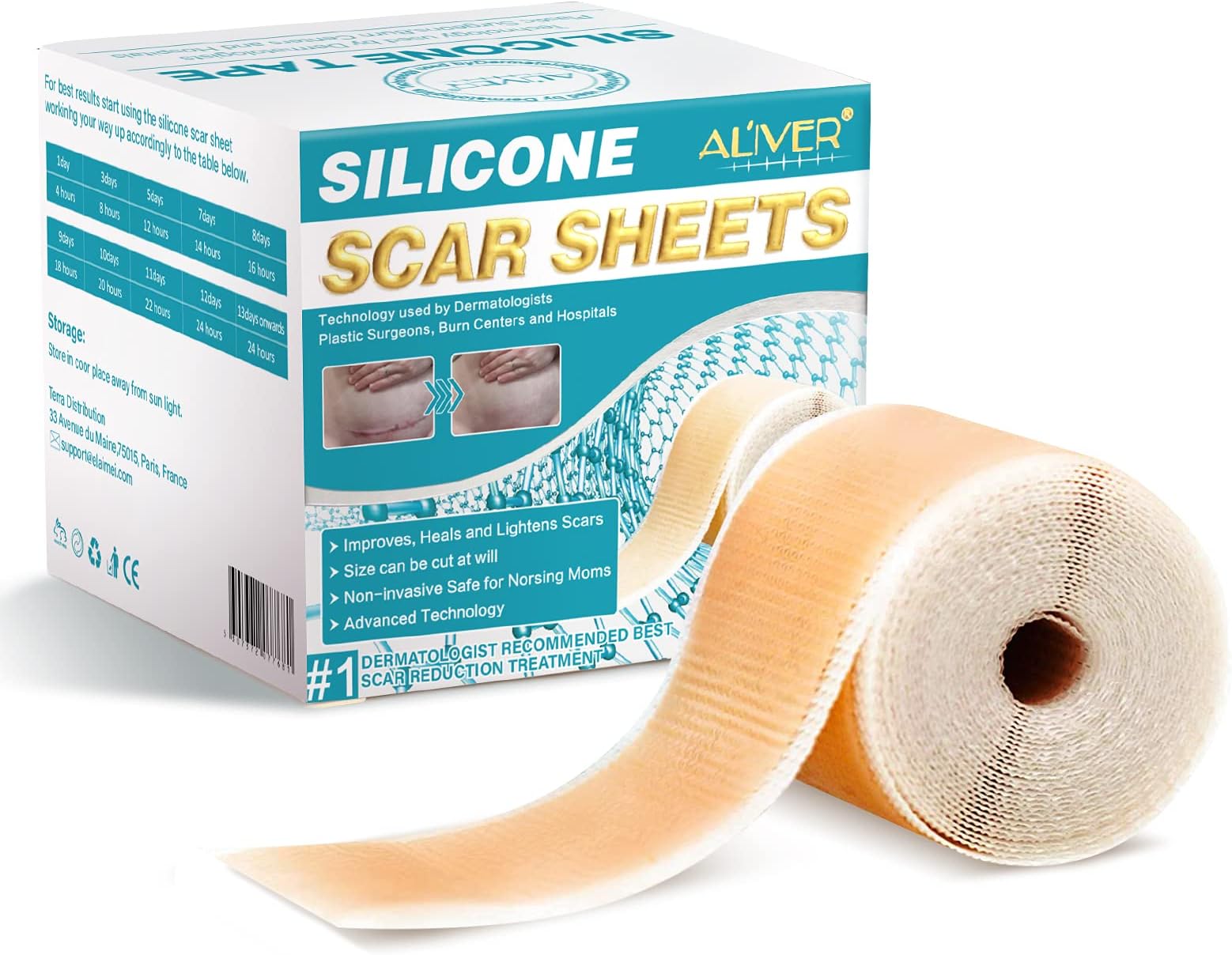 Medical Grade Silicone Scar Sheet for Old New Scars