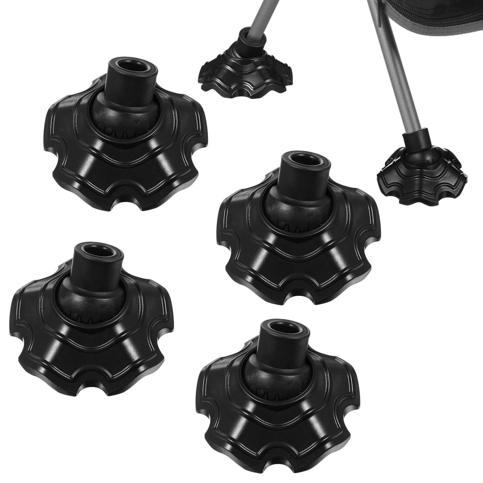 Fundas para patas de silla de camping antideslizantes y gruesas, protectores de suelo 4 uds