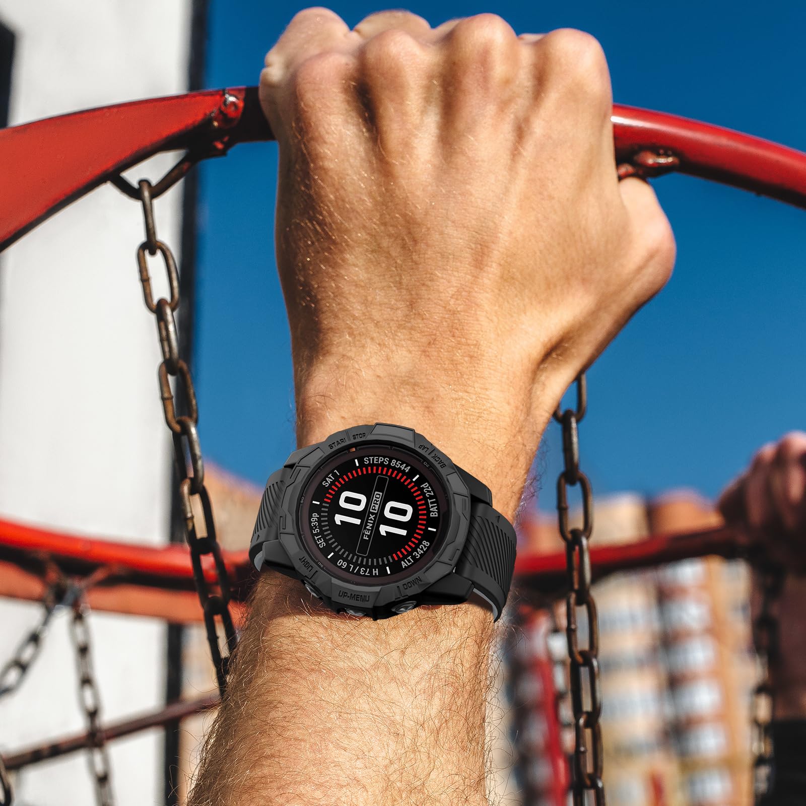 Etui ochronne do Garmin Fenix 7X Pro/Fenix 7X/Epix Pro 51 mm, TPU etui ochronne na ramę zegarka, akcesoria