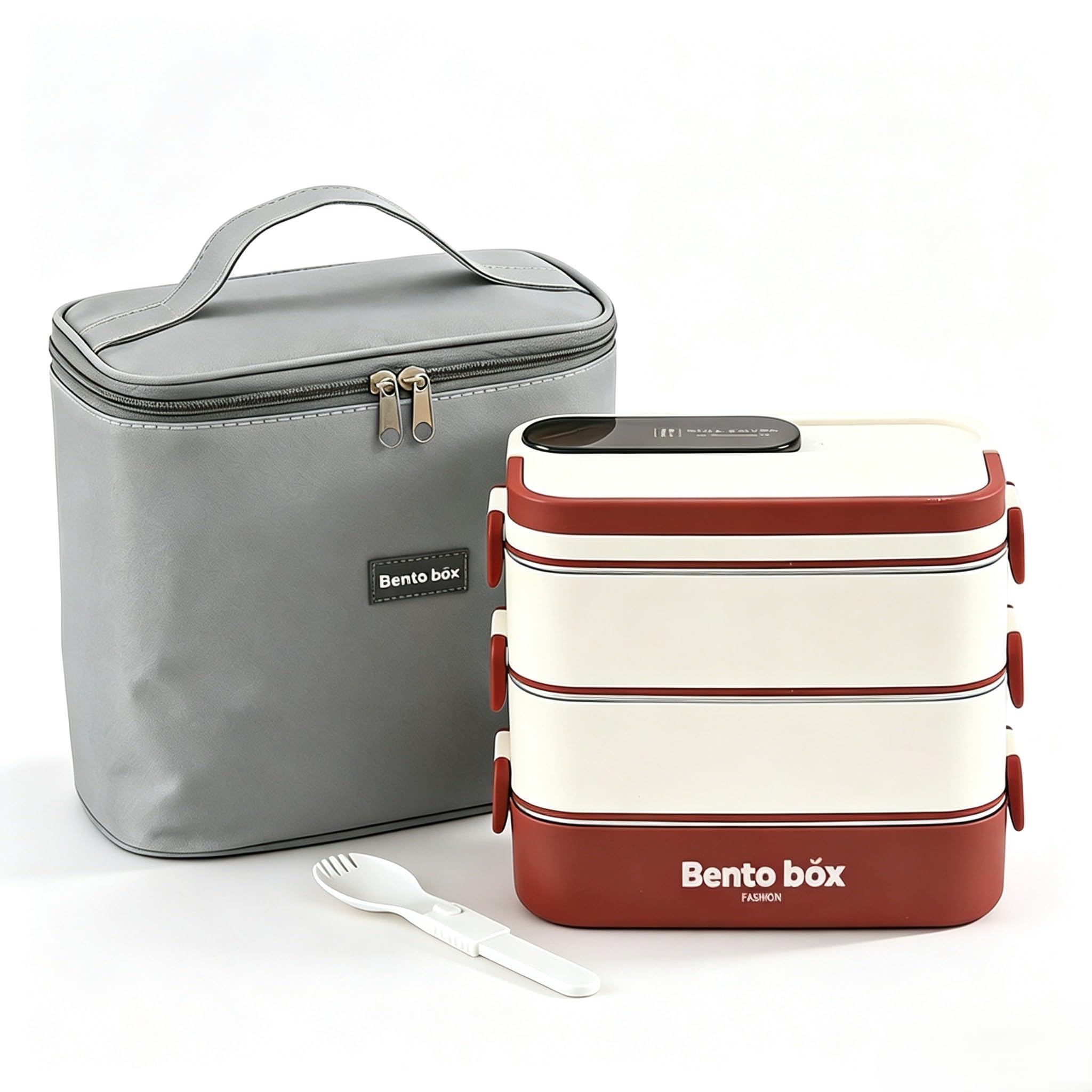 Isolierte Lunchbox Edelstahl 1,5L Auslaufsicher(red)