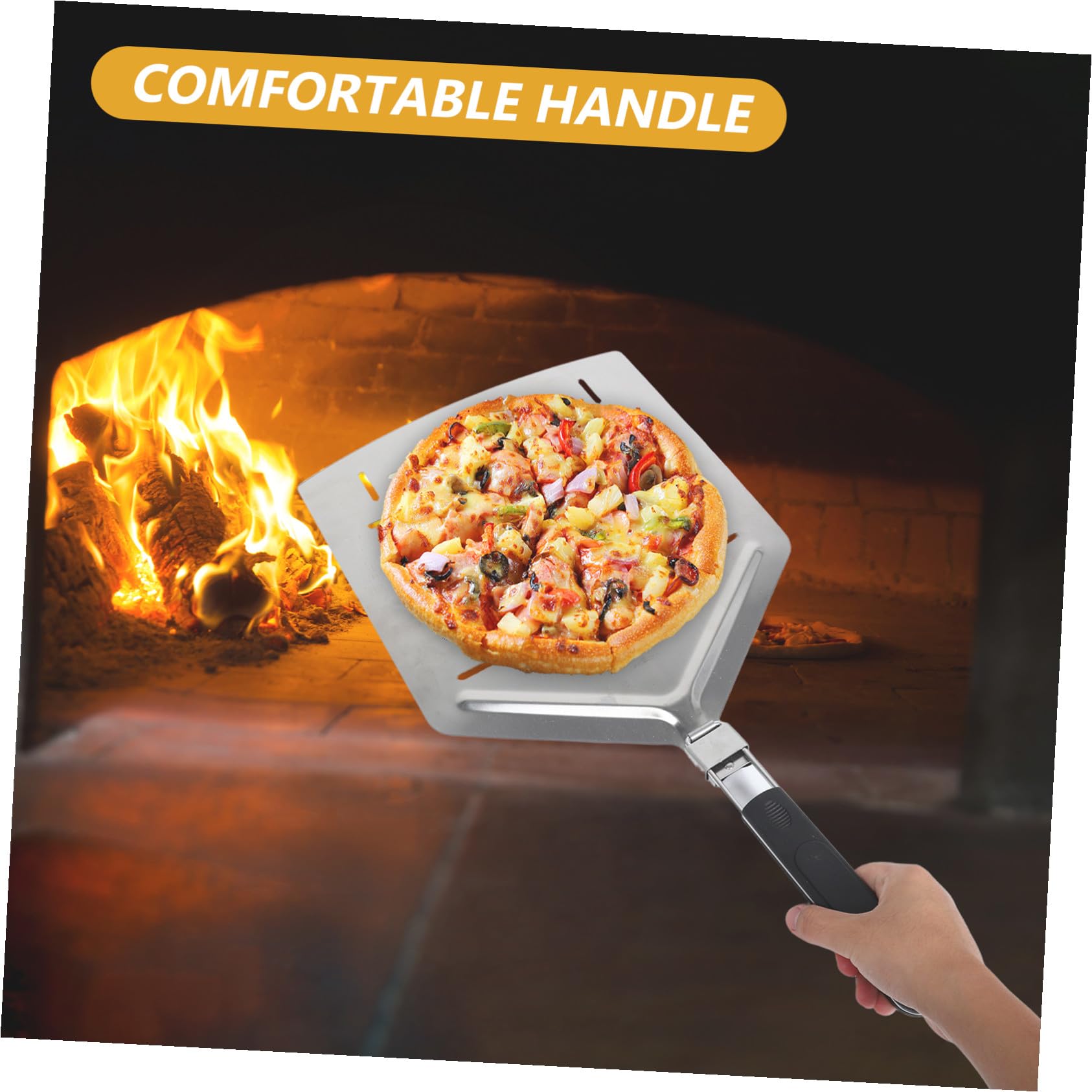 Toyvian Per Pizza Per Pizza In Acciaio In Metallo Manico Pieghevole