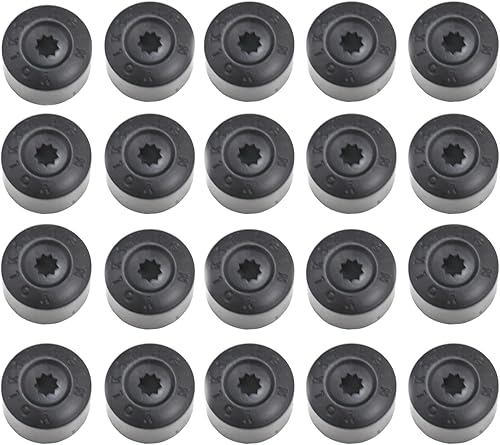 20 tapas negras para tuercas de rueda compatibles con Volkswagen 1K0 601 173 9B9 disponible en Yaxa Costa Rica