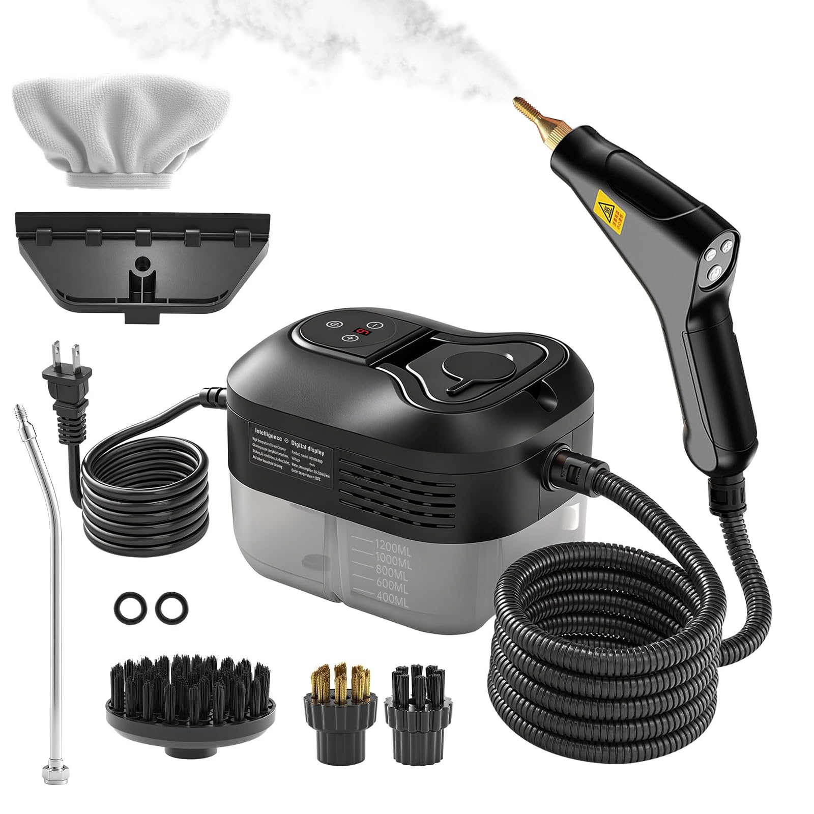 Steam Cleaner, 6-Level Adjustable Steamer for Cleaning for Home, Car