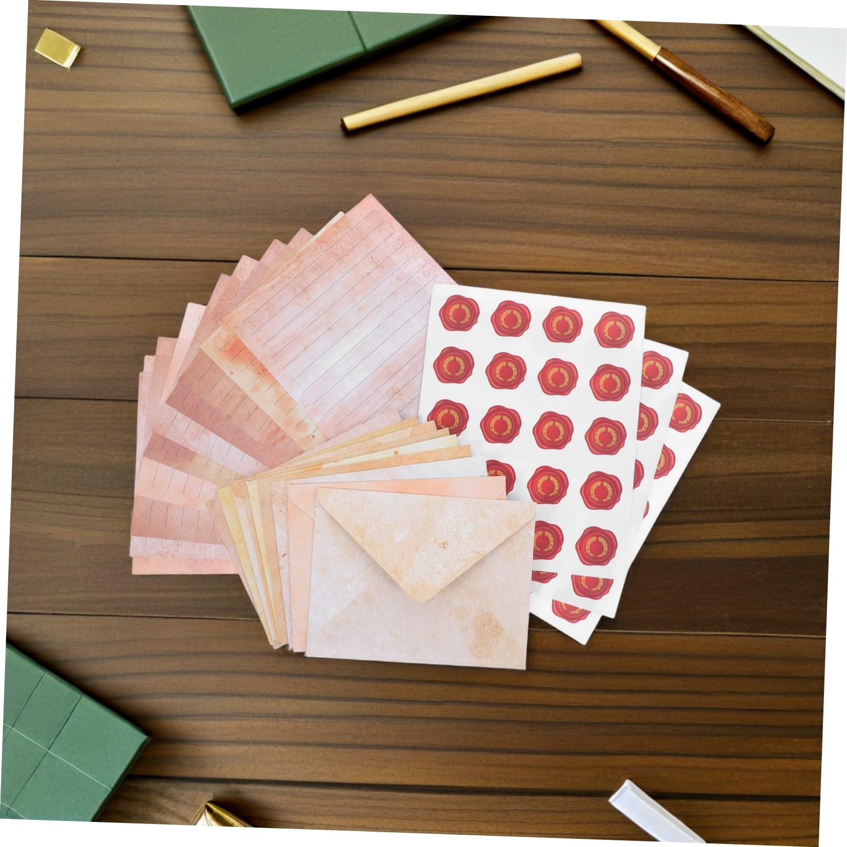 SOIMISS 100sätze Briefpapier-set mit Passenden Umschlägen Vintage-design Liniertes Papier für Briefe und Einladungen