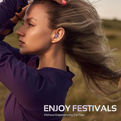 Miniatura 3 de Tapones para los oídos de concierto de alta fidelidad, tapones para los oídos reutilizables para músicos, tecnología de filtro avanzada de 24 dB,