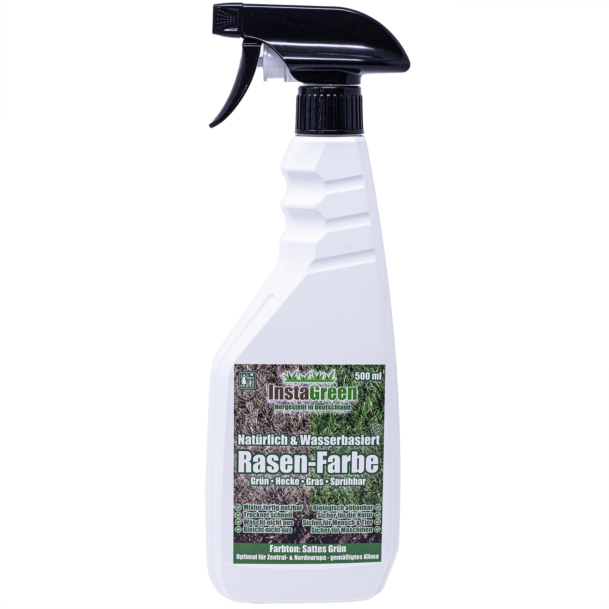 InstaGreen Premium Peinture Pour Haies Et Gazon 5 Litres - Prête à L'emploi Contre Le Jaunissem Du Gazon A Base D Eau Vaporisable Biodegradable 666b02ddd10fd7197c0b64c3