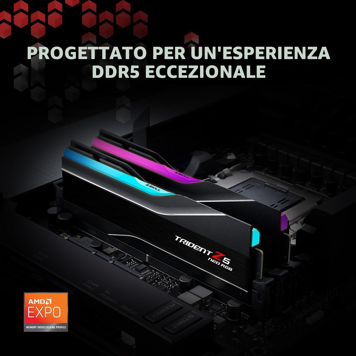 G.skill Trident Z5 Neo Rgb F5-6000j3040g32gx2-Tz5nr Memoria 64 Gb 2 X 32 Gb Ddr5 288-Pin Dimm (g.skill Ddr5 64gb Pc 6000 Cl30 [2x32gb] 64-Gx2-Tz5nr A
