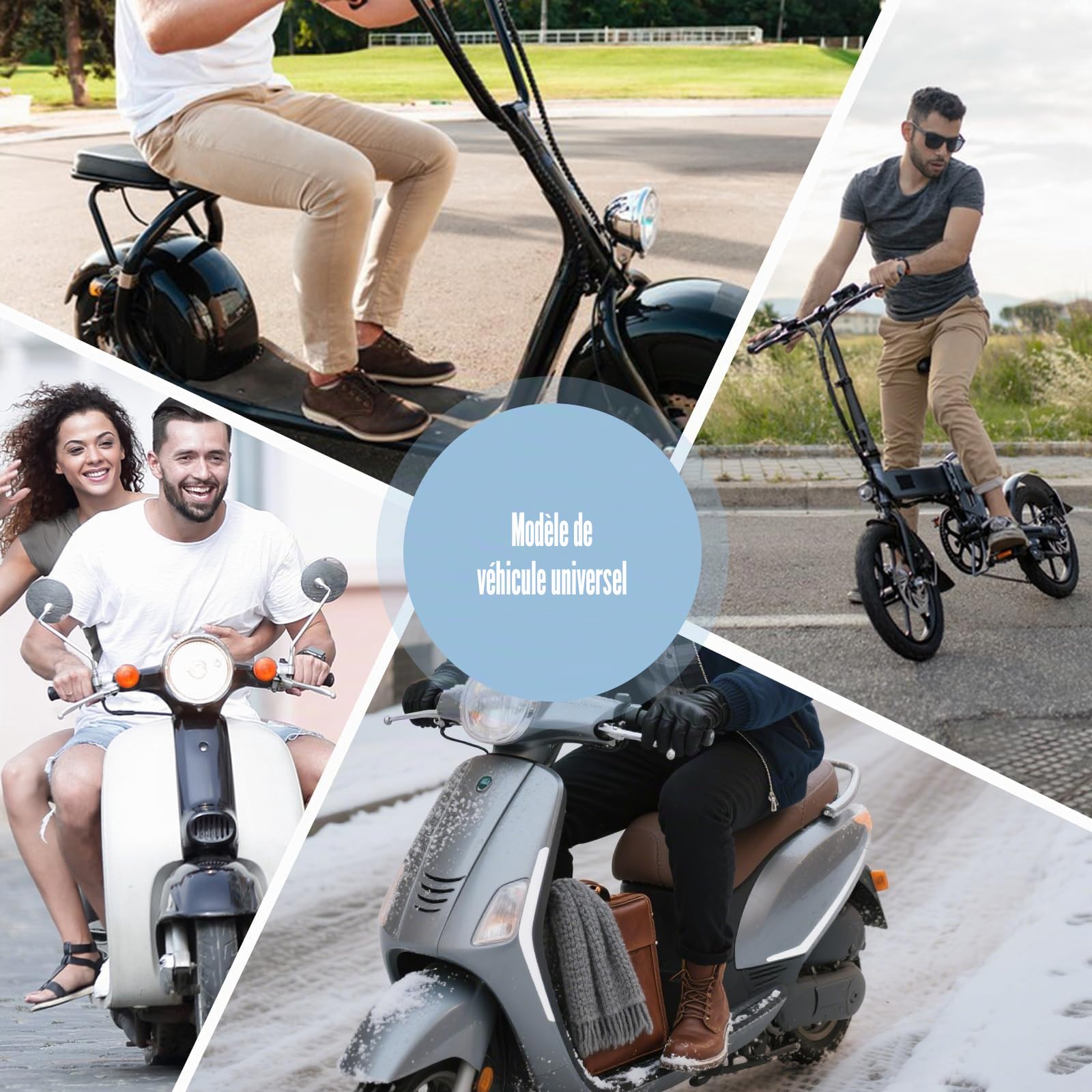 Couvre-Jambes Universel, Tablier Scooter, Couverture De Tablier pour Scooter avec des Bandes Réfléchissantes, Imperméable, Coupe-Vent, Tablier Couvre Jambe Scooter pour Scooter Voitures Électriques