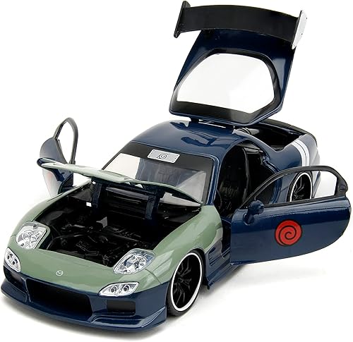 Miniatura 7 de Jada Naruto 124 1995 Mazda RX-7 - Coche fundido a presión y figura de Kakashi Hatake de 2.75 pulgadas
