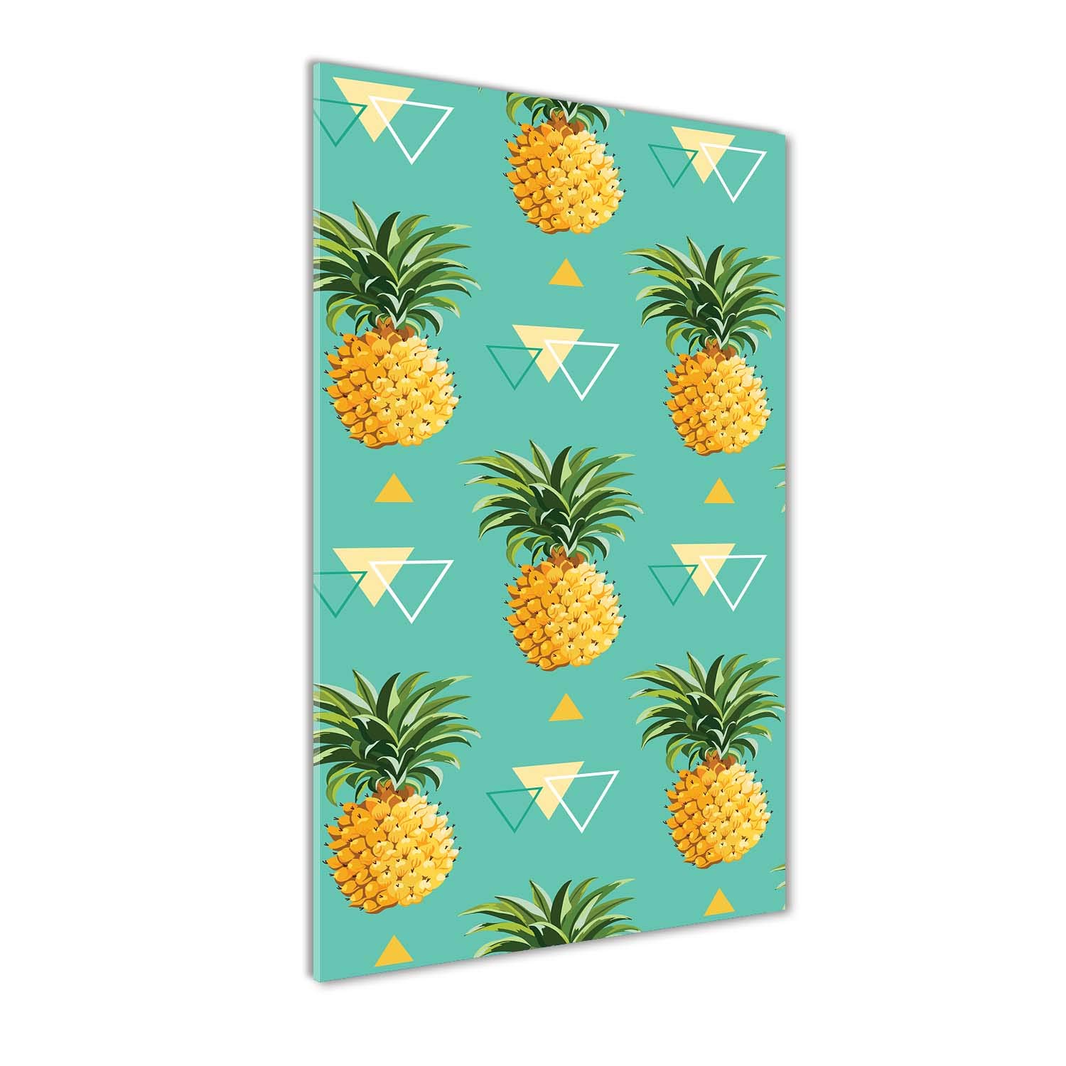 Décoration murale haut de gamme en verre trempé 70x140cm Tulup jaune