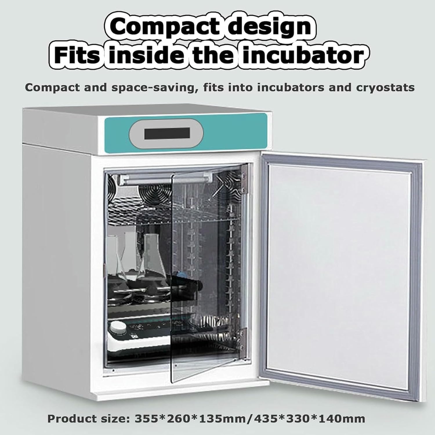 FLTRGO Digital Orbital Agitator for Laboratory Use, Adjustable Speed 40-200 RPM with Timer and Continuous Mode, Ideal for Mixing and Mixing ~/