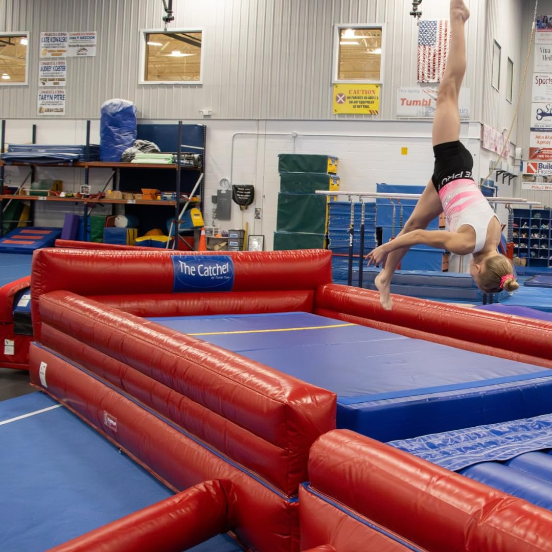 Tumbl Trak Catcher, Red and Blue, 9-Feet Width x 14-Feet Length x 14-Inch Height