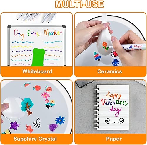 Miniatura 3 de Bolígrafo mágico de pintura de agua bolígrafo de tinta flotante mágico 12 colores rotuladores flotantes de pintura para niños incluye cuchara