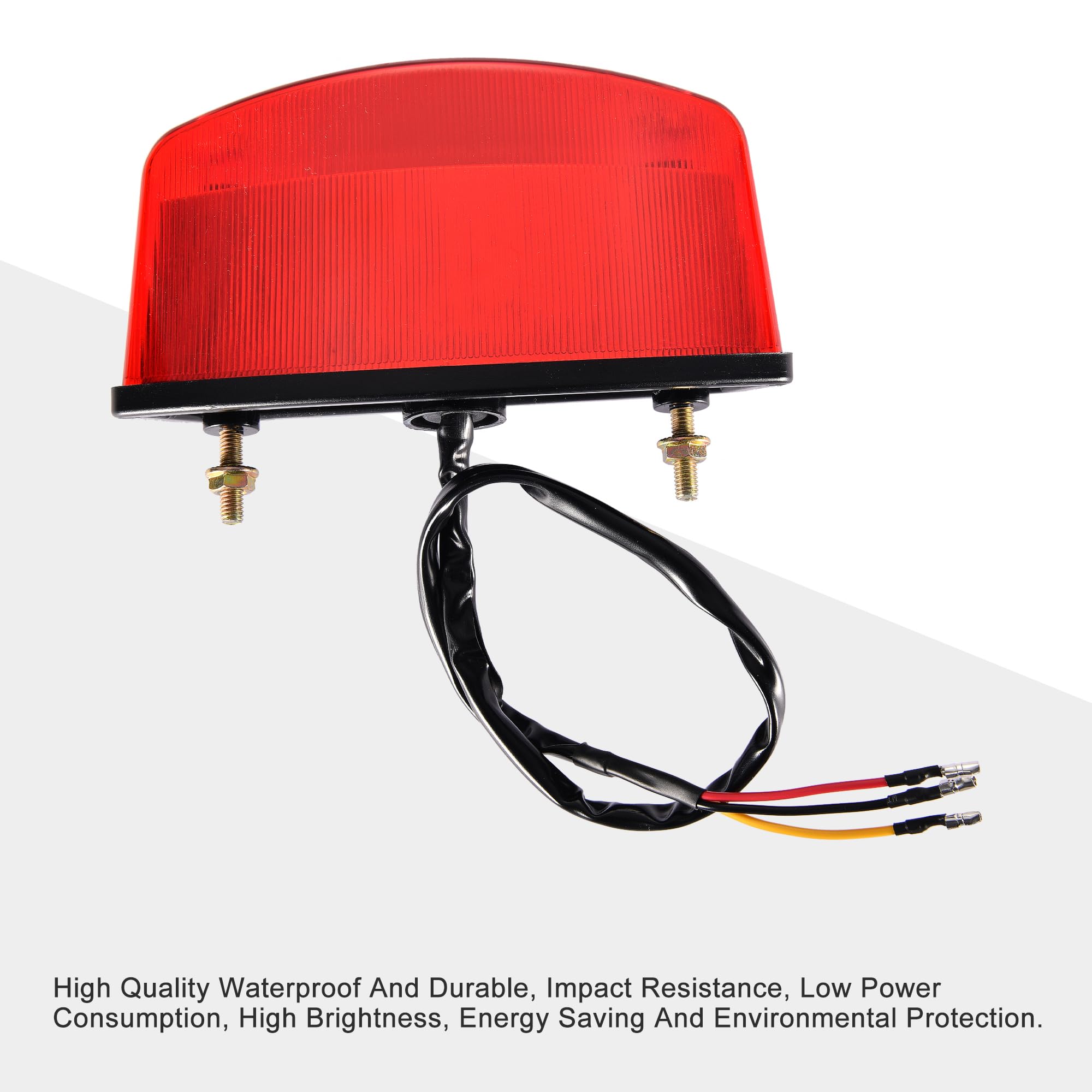 GOOFIT 12V Motorcycle Headlight Front Light Indicator Tail Light With Integrated Turn Signals Backup Light Lamp Bulb Replacement For Scooter Atv Bike