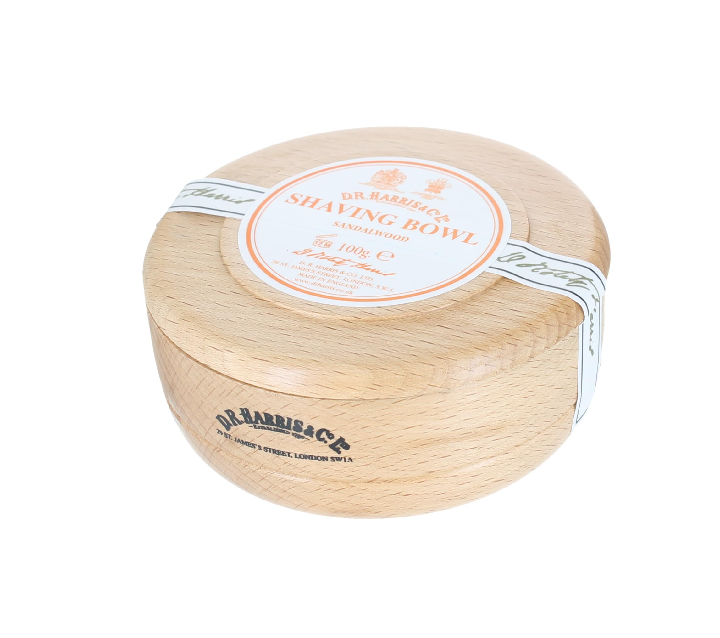 D.R.Harris & Co Sandalwood Beech Shaving Bowl & Shaving Soap