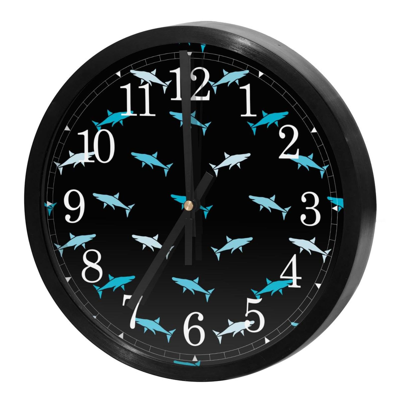 Horloge murale requins océan pour décorer la chambre ou l'école des enfants