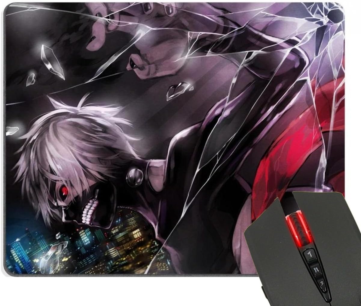 Tokyo Ghoul Ken Kaneki Customized Print Rectangle DIY Mouse Mat Pad Mousepad