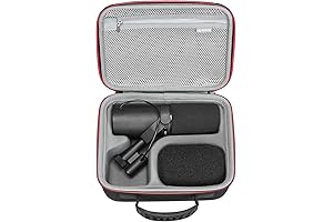 Protective Case for Shure Microphones: SM7B, MV7+, MV7X, & MV7