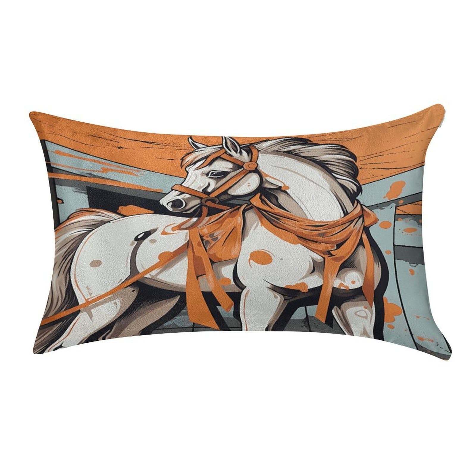 Btcowzrv Style A Cartoon Horse Pillow Cover Pillow Case Pillowcase