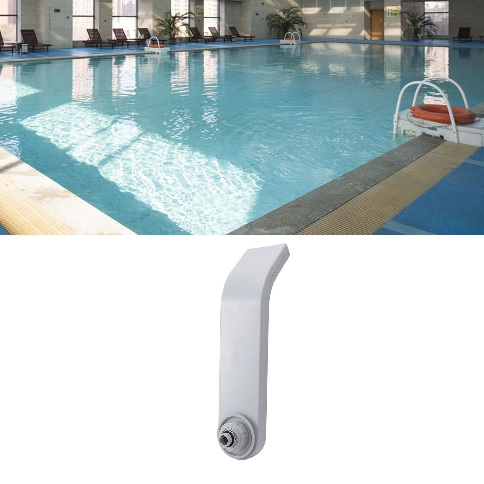 Cascata a LED per Spa, Sigillante in Schiuma per Cascata Alimentata Fontana per Piscina Interrata Luce Vasca Idromassaggio per Spa Accessorio per Piscina da Giardino Decorazione Laghetti per