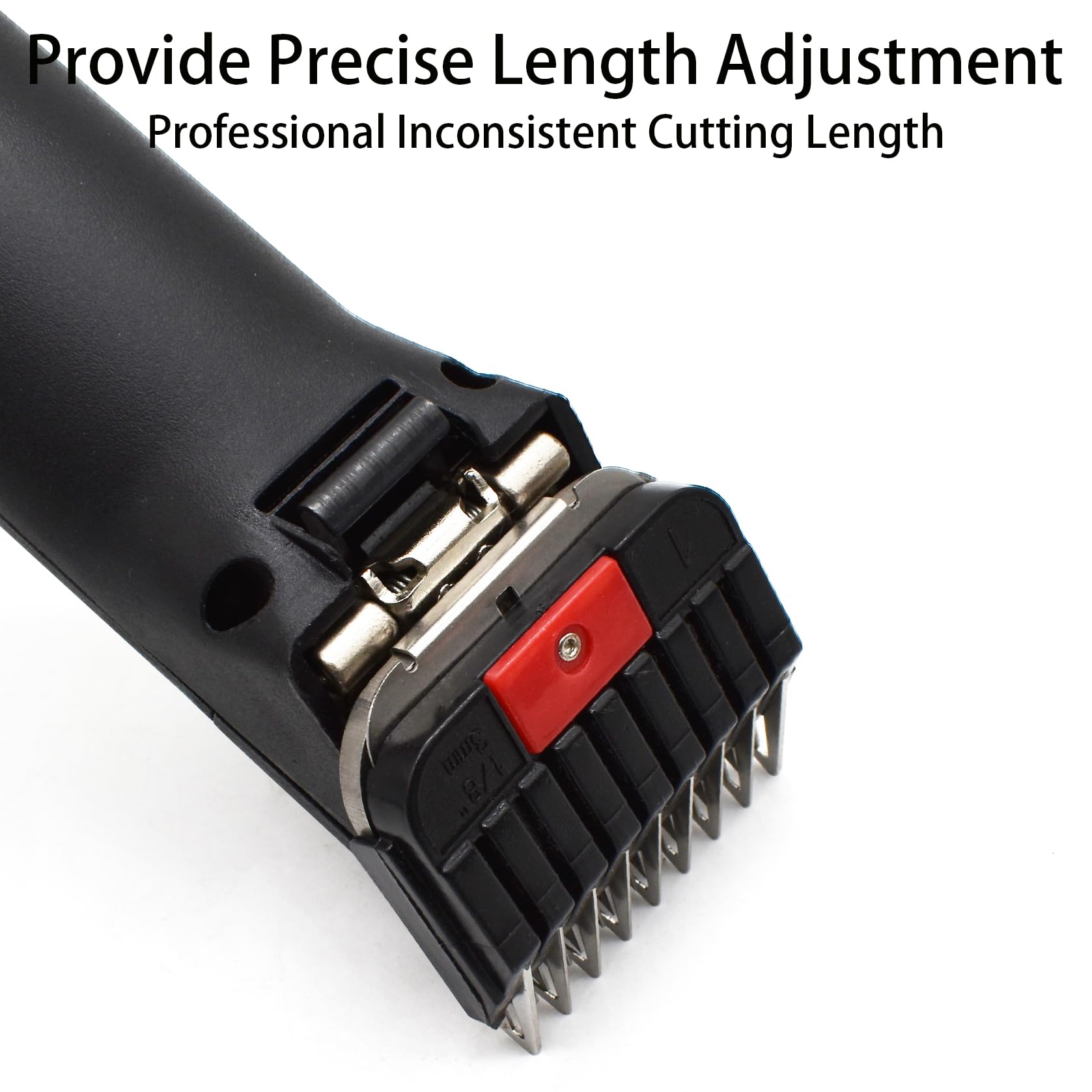 Peignes de protection professionnels en acier inoxydable pour toiletteurs d'animaux de style A5, 0,3 à 2,5 cm, compatibles avec les tondeuses Wahl KM Series Andis AG BG Oster A5 A6 (#2,5 cm)