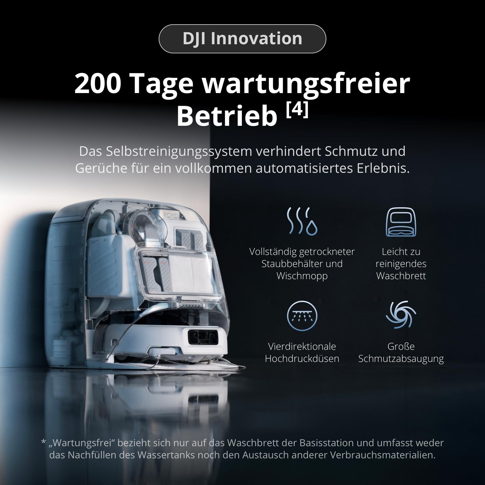Dji ROMO P Saugroboter mit Wischfunktion – Bild 5