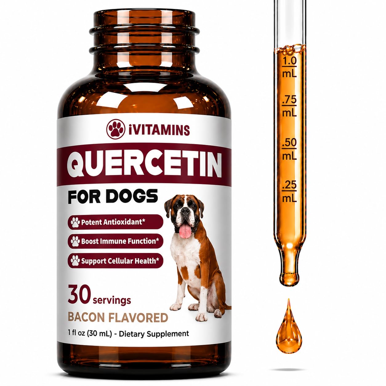 iVitamins Quercetin for Dogs | Allergies Relief in Dogs | Quercetin for Allergies in Dogs | Allergy in Dogs | Quercetin | Support for Allergies in Dogs | Quercetin for Dogs |