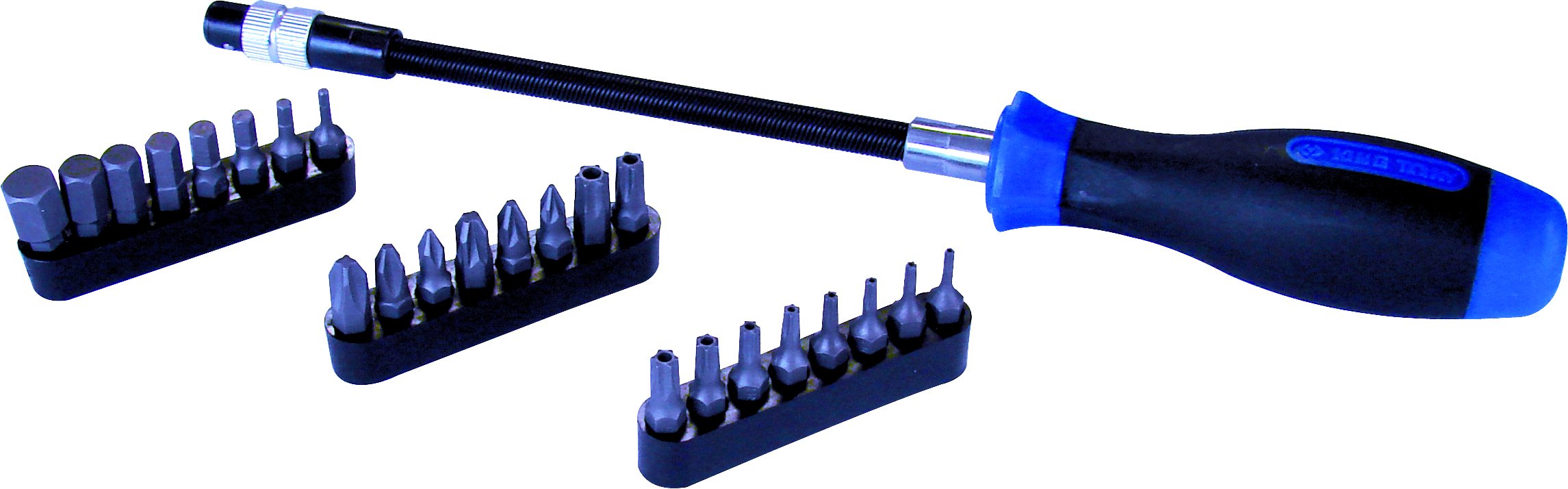 king tony 1025CQ Flexible Set of Screwdriver Bit Holder, Set of 25