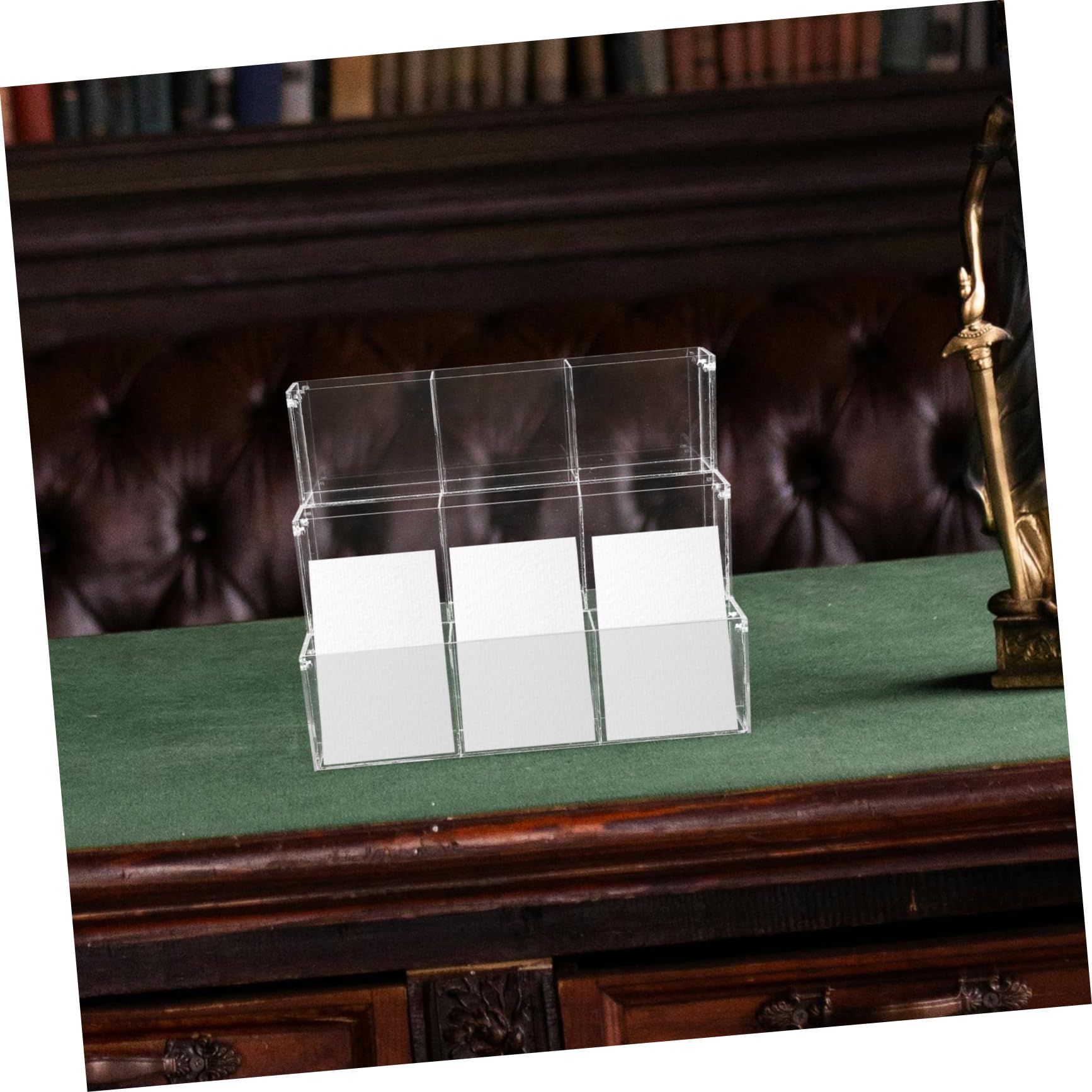 Levemolo Prospekthalter Lotterieständer Büro Acryl für Transparenter Moderner und Praktischer zum Organisieren von Berichten und Aufbewahren von Akten Shop