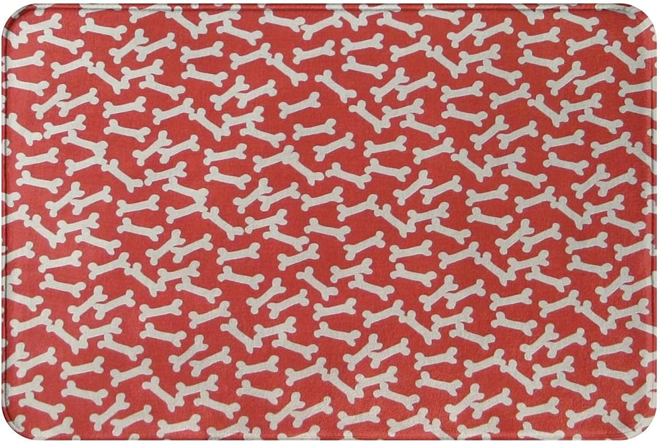 犬の骨正面玄関マットスローラグ廊下ランナーラグ超吸収性水バス