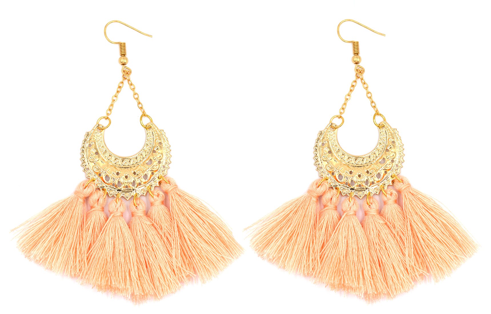 Aashya MayroBoho Bohemian Tassel Earrings for Women - Dangle Earrings Fringe Statement Earrings, Unique Gifts for Mom, Sister and Friends