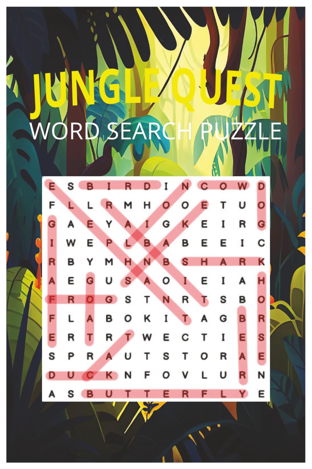 JUNGLE QUEST: WORD SEARCH PUZZLE