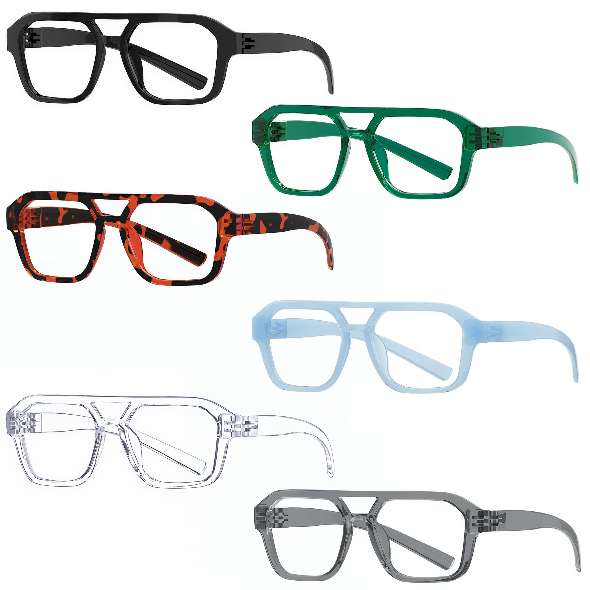 Photo 1 of ***STOCK IMAGE FOR REFERENCE***
Pilot Reading Glasses, 6 Pack Mix Color, 1.50 Magnification