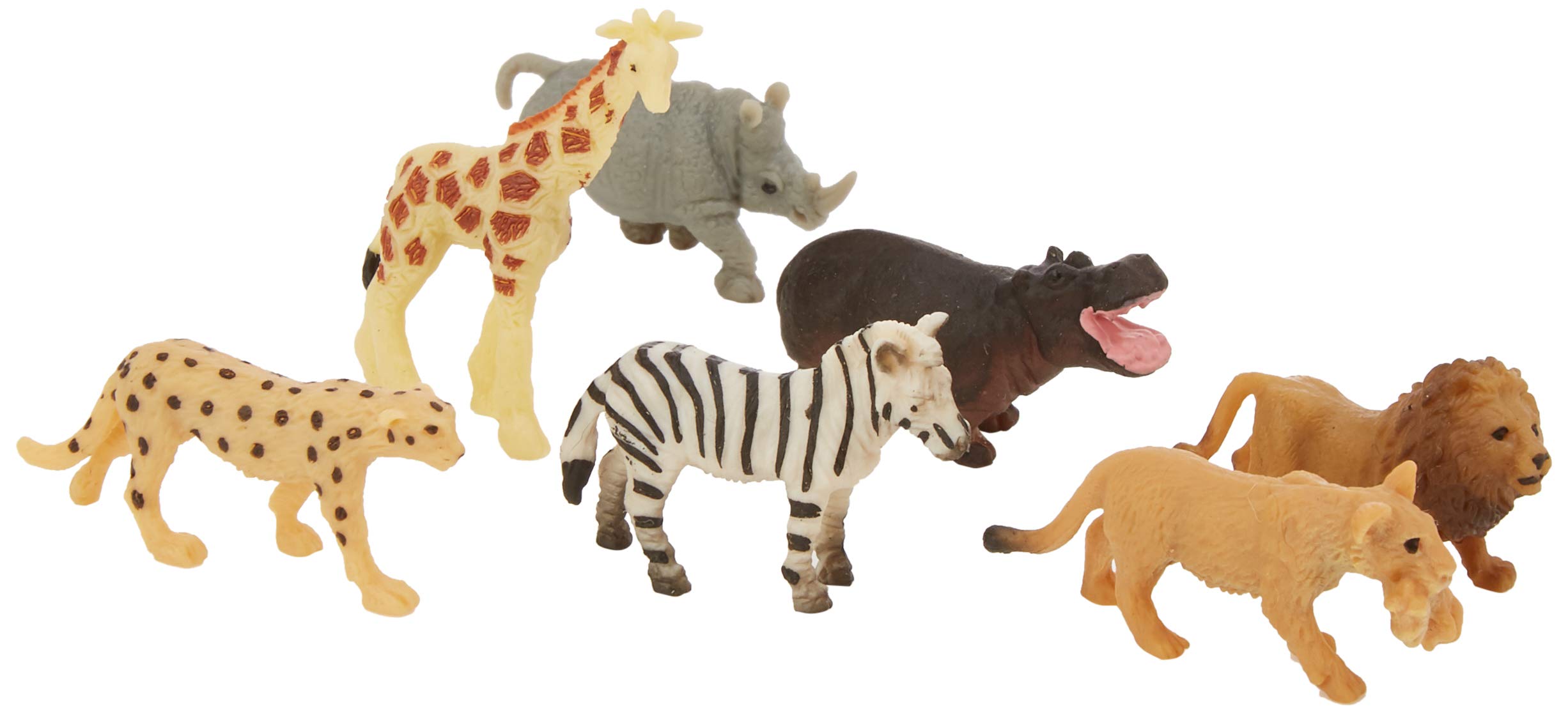 Safari Ltd.Good Luck Minis Fun Pack - Savanna - 8 Pieces - Phthalate, Lead and BPA Free - For Ages 5+