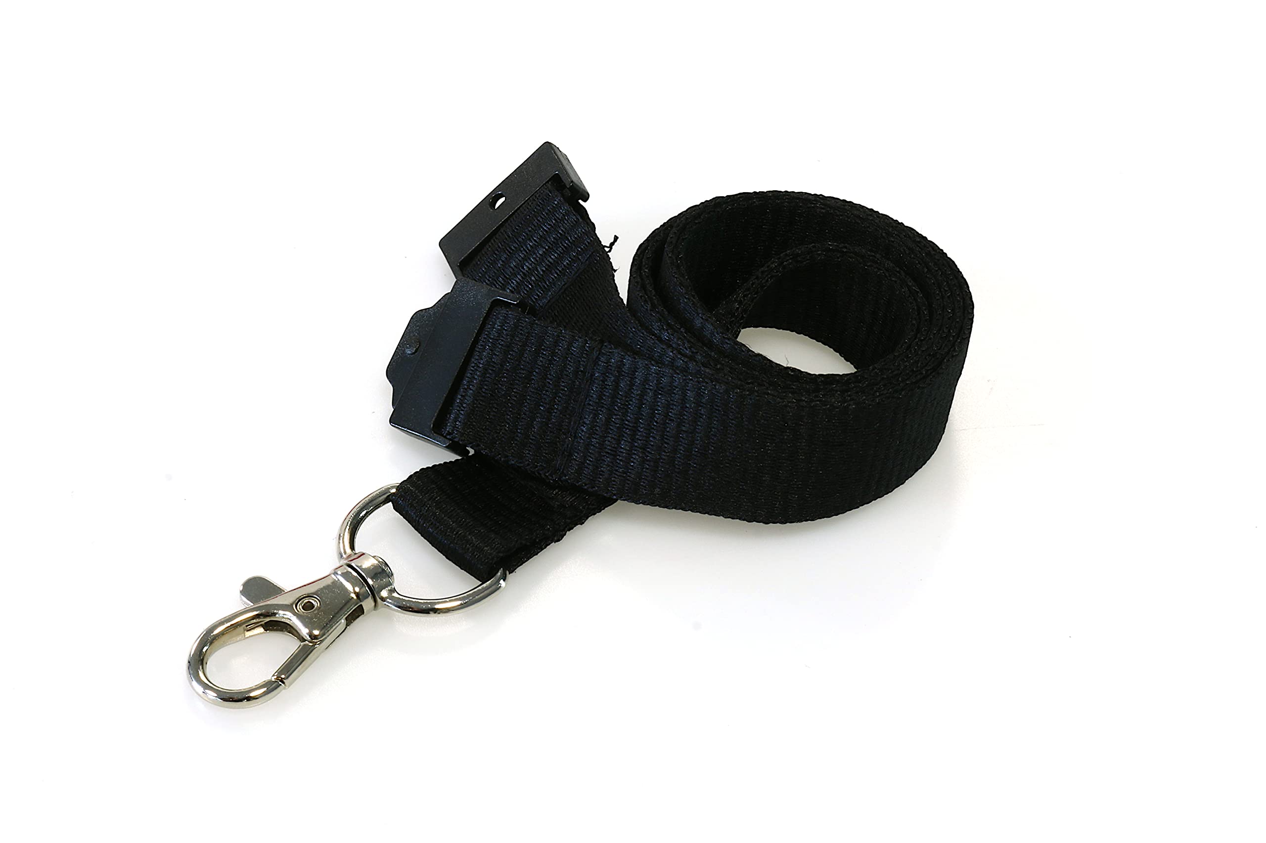 100 Pack Thick 20mm Lanyards with Safety Breakaways and Trigger Clip
