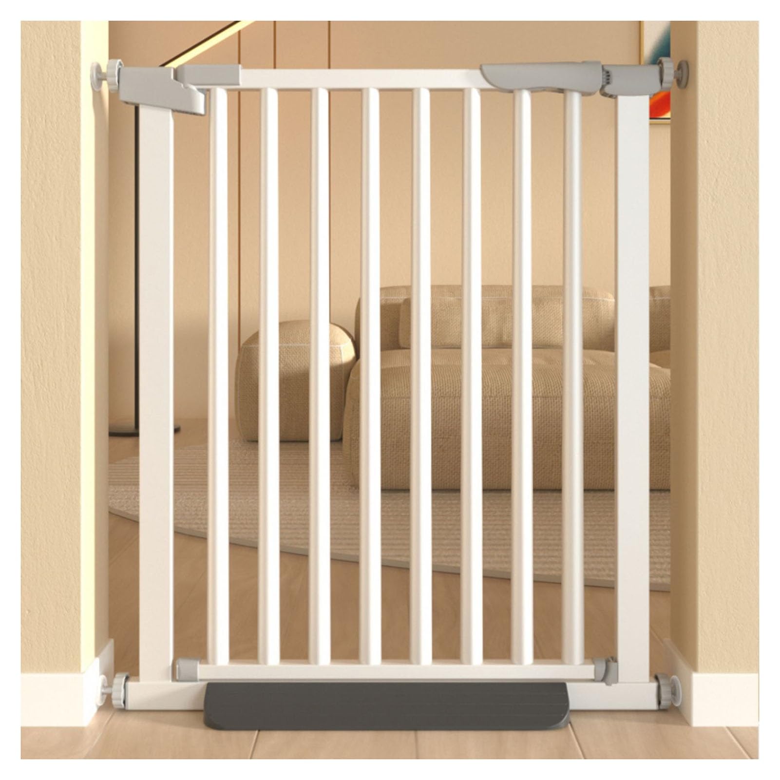 Barrière d'escalier grand chien et sécurité enfant réglable 97cm