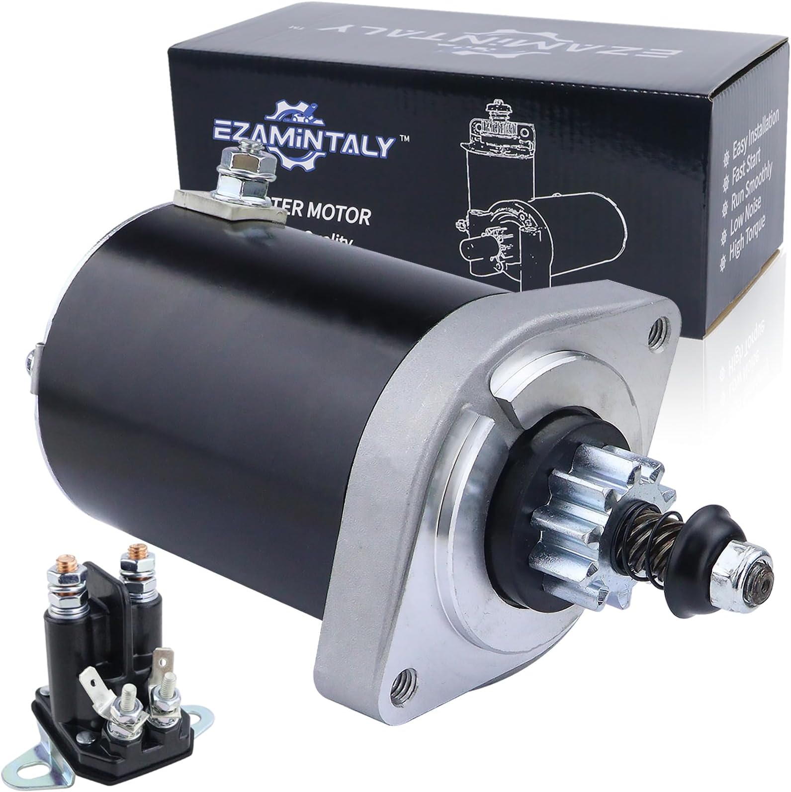 Starter & Relay for Kawasaki FR651V FR691V FS481V FS600V FS651V FS691V, 21163-0711 21163-0714 21163-0727 21163-0749 21163-7024 21163-7034 FR691V-AS04