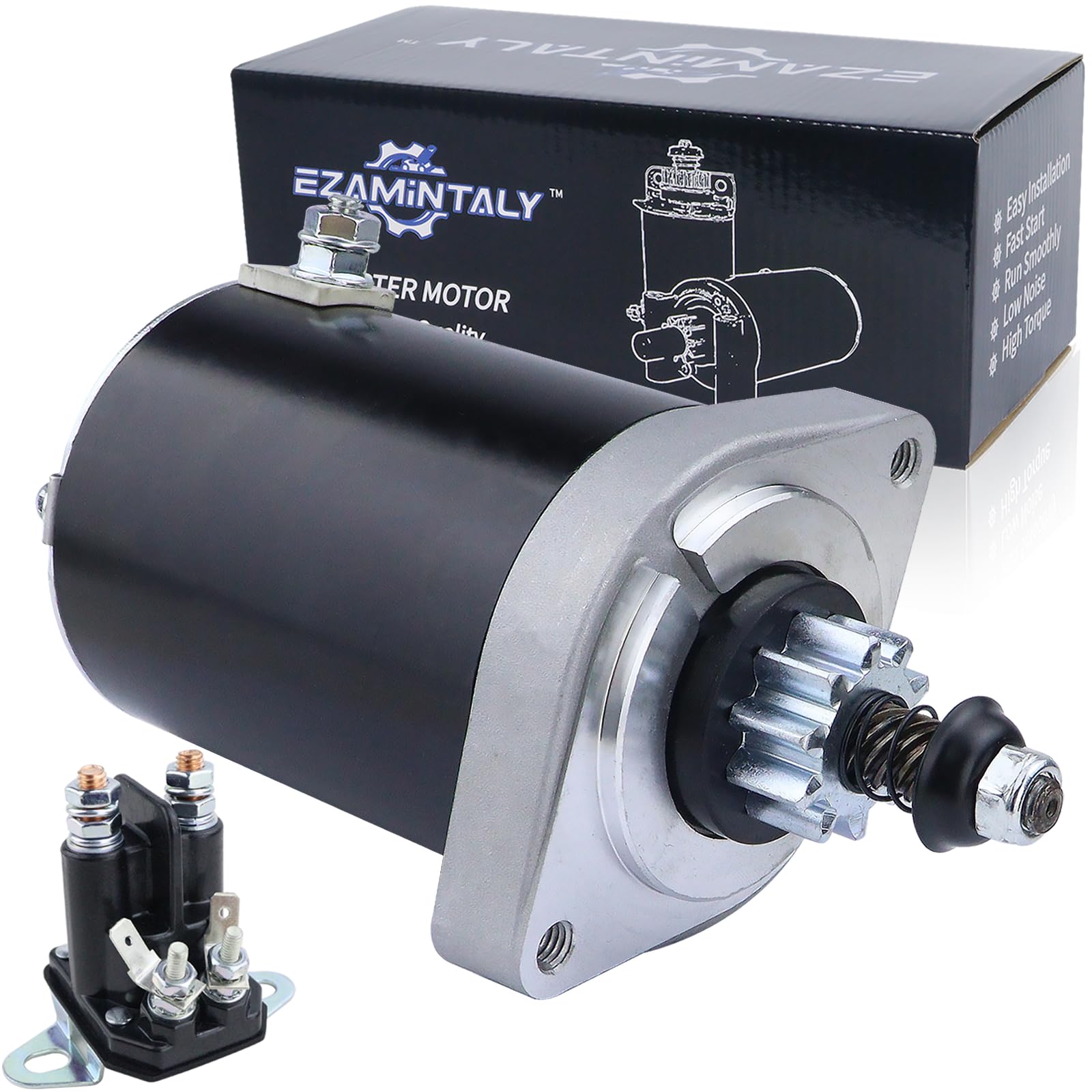 Starter & Relay for Kawasaki FR651V FR691V FS481V FS600V FS651V FS691V, 21163-0711 21163-0714 21163-0727 21163-0749 21163-7024 21163-7034 FR691V-AS04