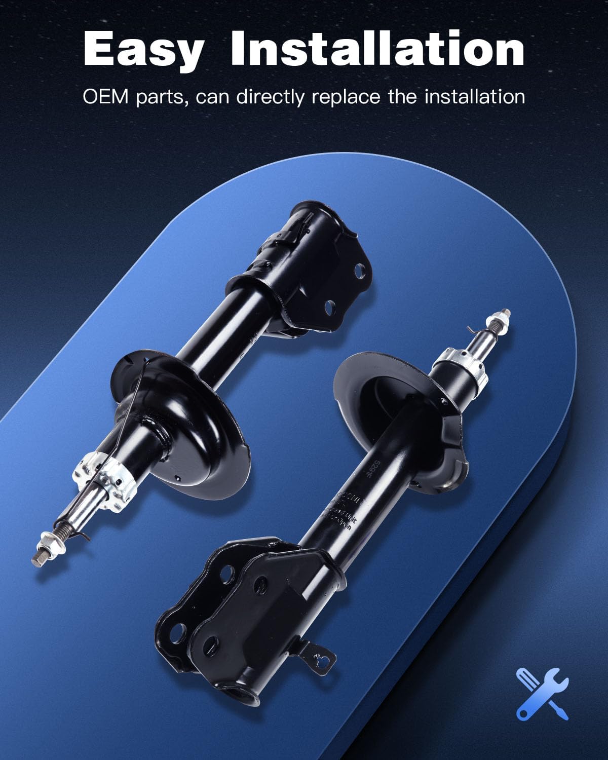 ECCPP Shocks Struts Front Shocks Absorbers Struts for 2007-2009 for Ford Edge,2007-2009 for Lincoln MKX 334644 334645-2pcs shocks