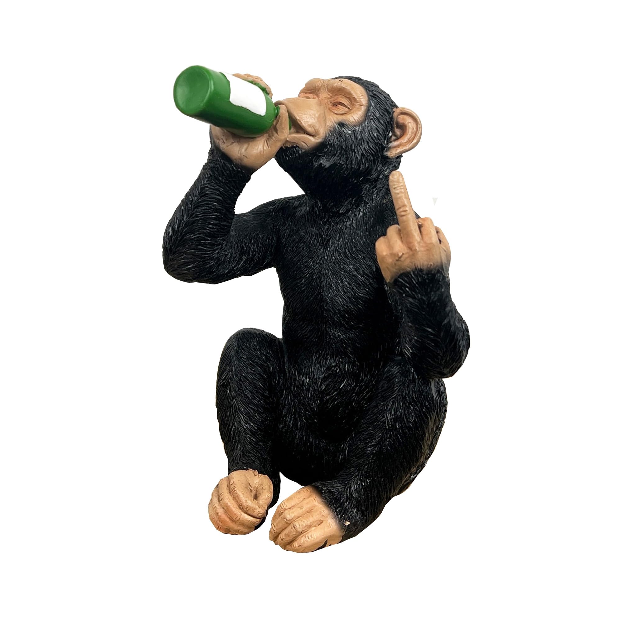 Alfie Francis 19cm Tall Beer Drinking Up Yours Middle Finger Monkey Ornament/Figurine
