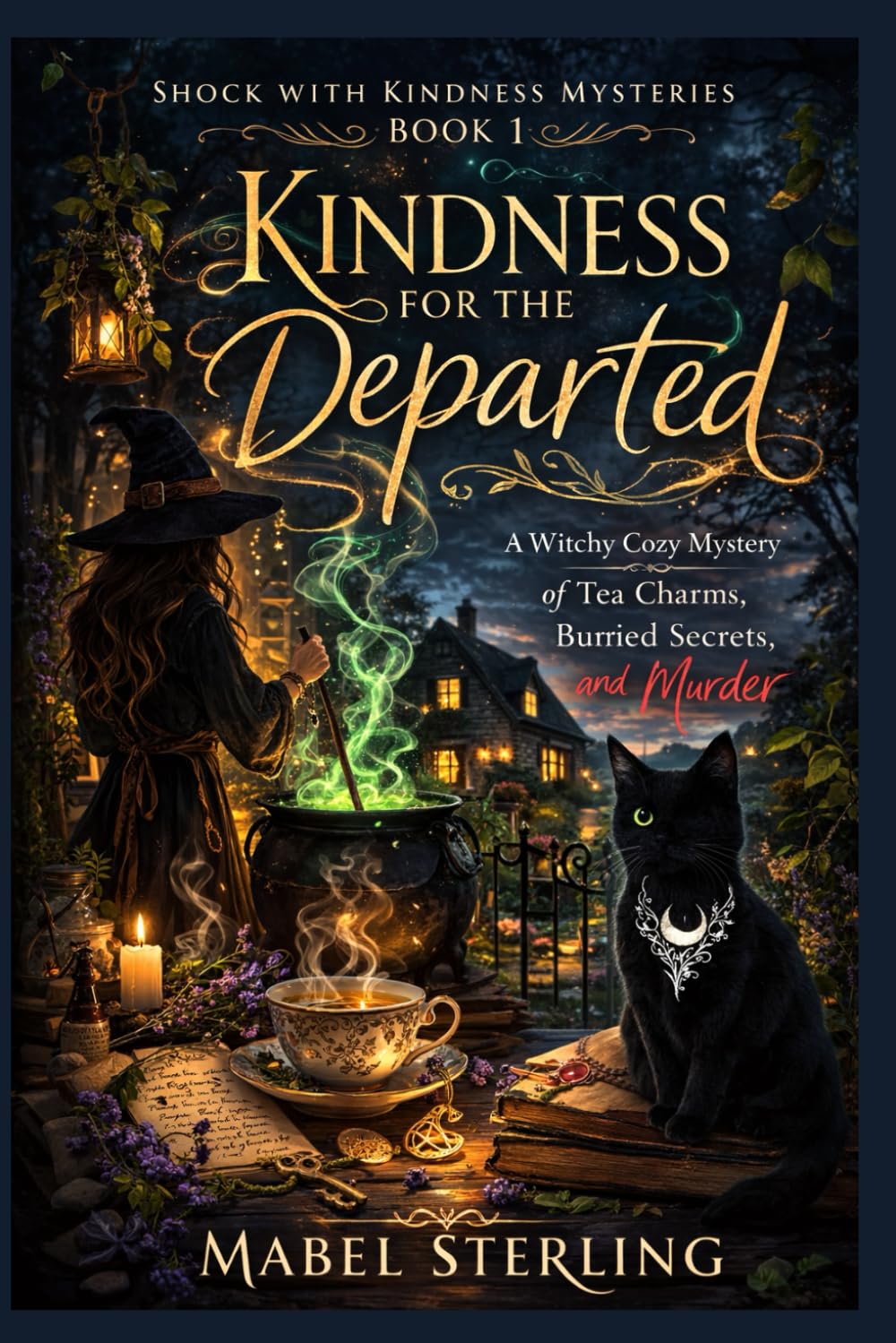 Kindness for the Departed: A Witchy Cozy Mystery of Tea Charms, Burried Secrets, and Murder (Shock with Kindness Mysteries)