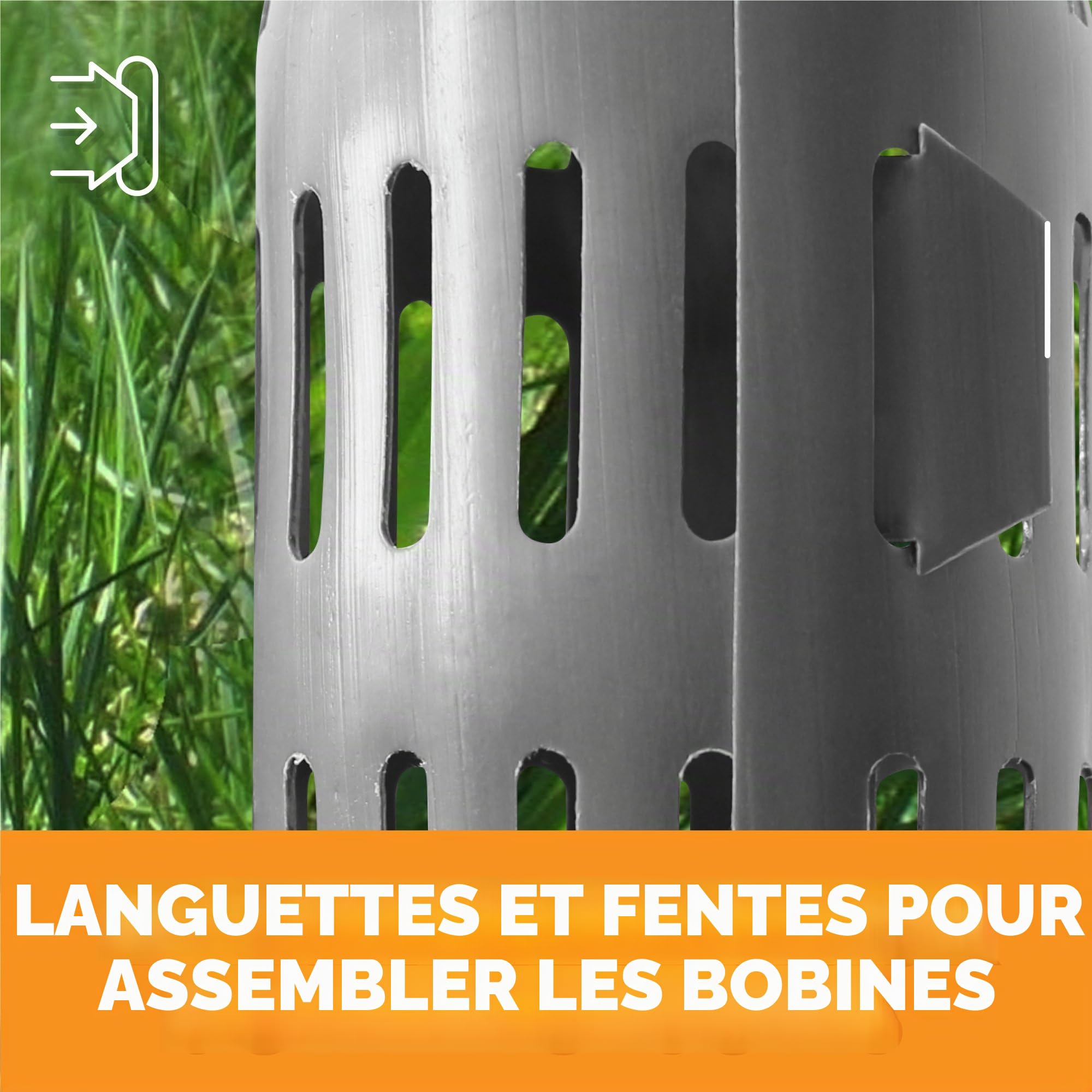 Dimex EasyFlex Lot de 12 Protections en Plastique pour Tronc d'arbre Gris