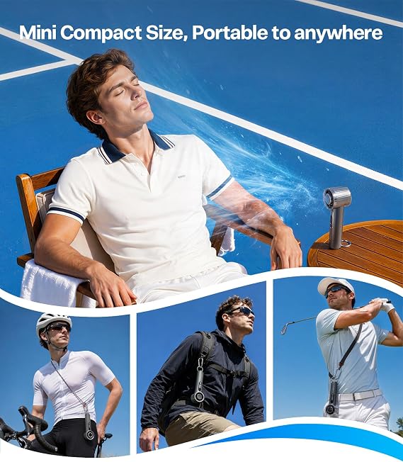 TORRAS COOLiFY iva Handheld Fan with Ice Cooler, [Chill by 50F], 0-100 Adjustable Speed, Super Mini Powerful Portable Fan 4900mAh Rechargeable, Hand Fans for Travel Essentials,Charcoal