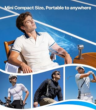 TORRAS COOLiFY iva Handheld Fan with Ice Cooler, [Chill by 50F], 0-100 Adjustable Speed, Super Mini Powerful Portable Fan 4900mAh Rechargeable, Hand Fans for Travel Essentials,Charcoal