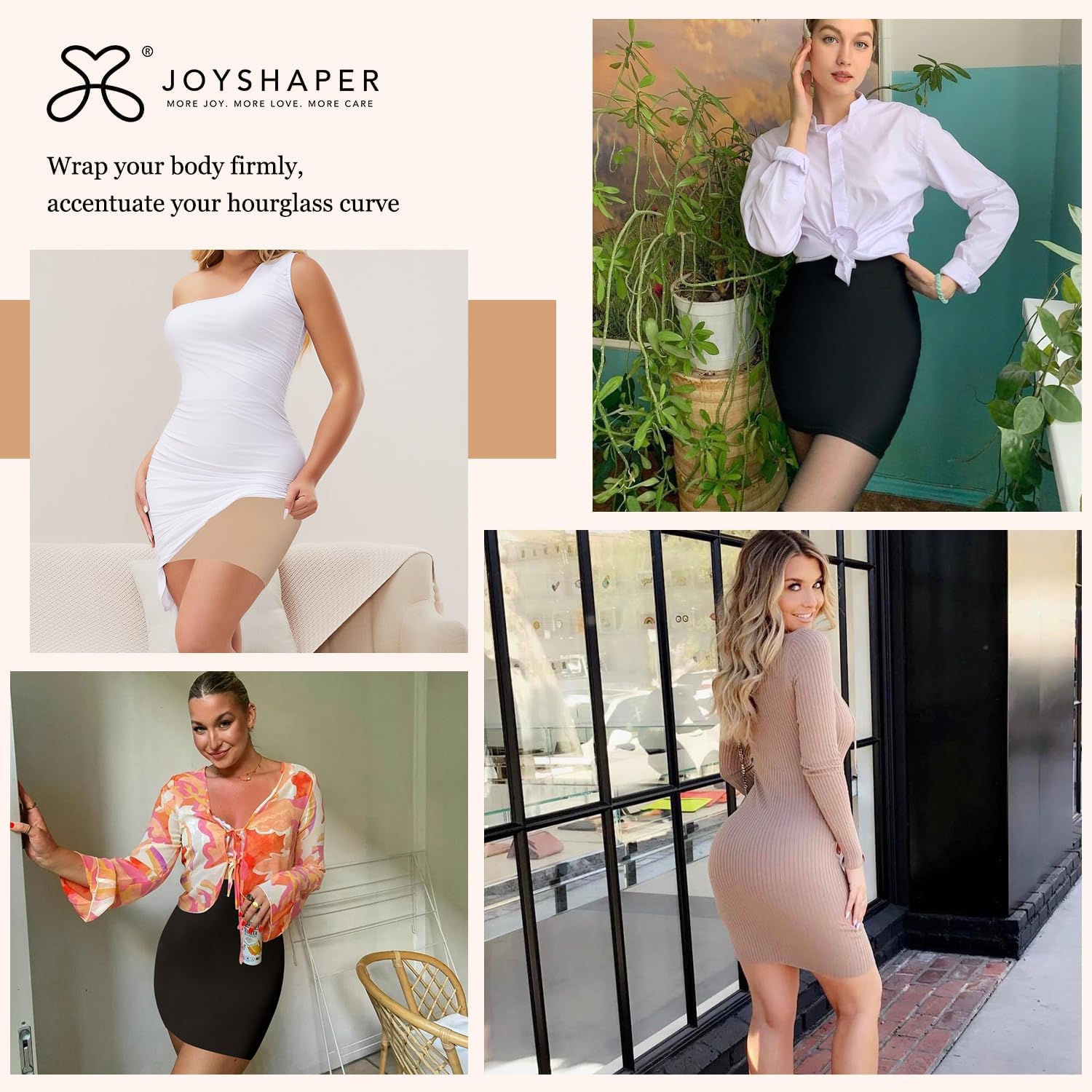JOYSHAPER High Waist Half Slips for Women Under Dresses Tummy Control Shapewear Slip Slimming Body Shaper - Image 5