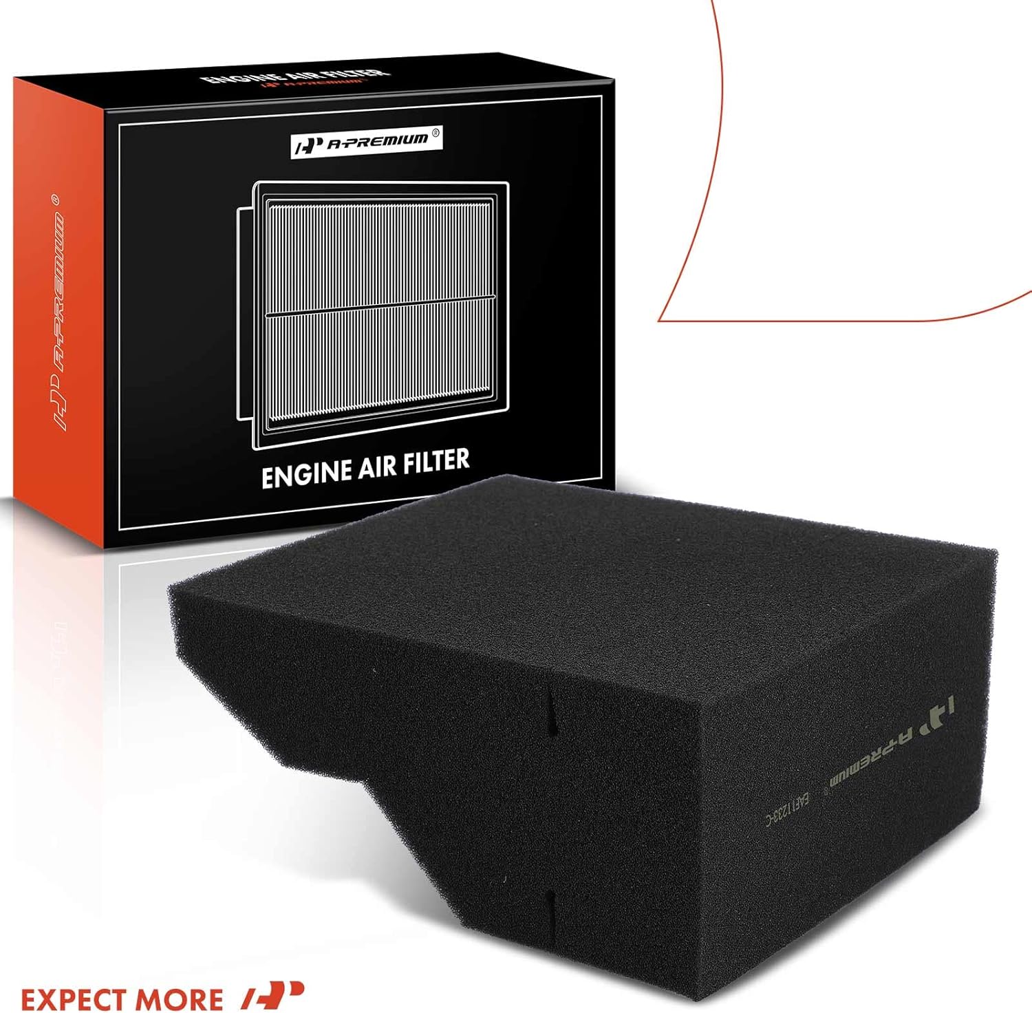 A-Premium 2-PC Engine Air Filter Compatible with Ford F-250 Super Duty, F-350 Super Duty, F-450 Super Duty, F-550 Super Duty, 2011-2016, V8 6.7L, Replace# BC3Z9601D