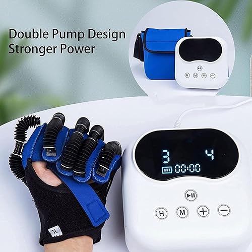 Miniatura 6 de Guantes de robot de rehabilitación Protector exoesqueleto entrenamiento manual para accidente cerebrovascular hemiplejia función de la mano